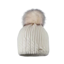 Starling Dione Real Fur Pom Beanie